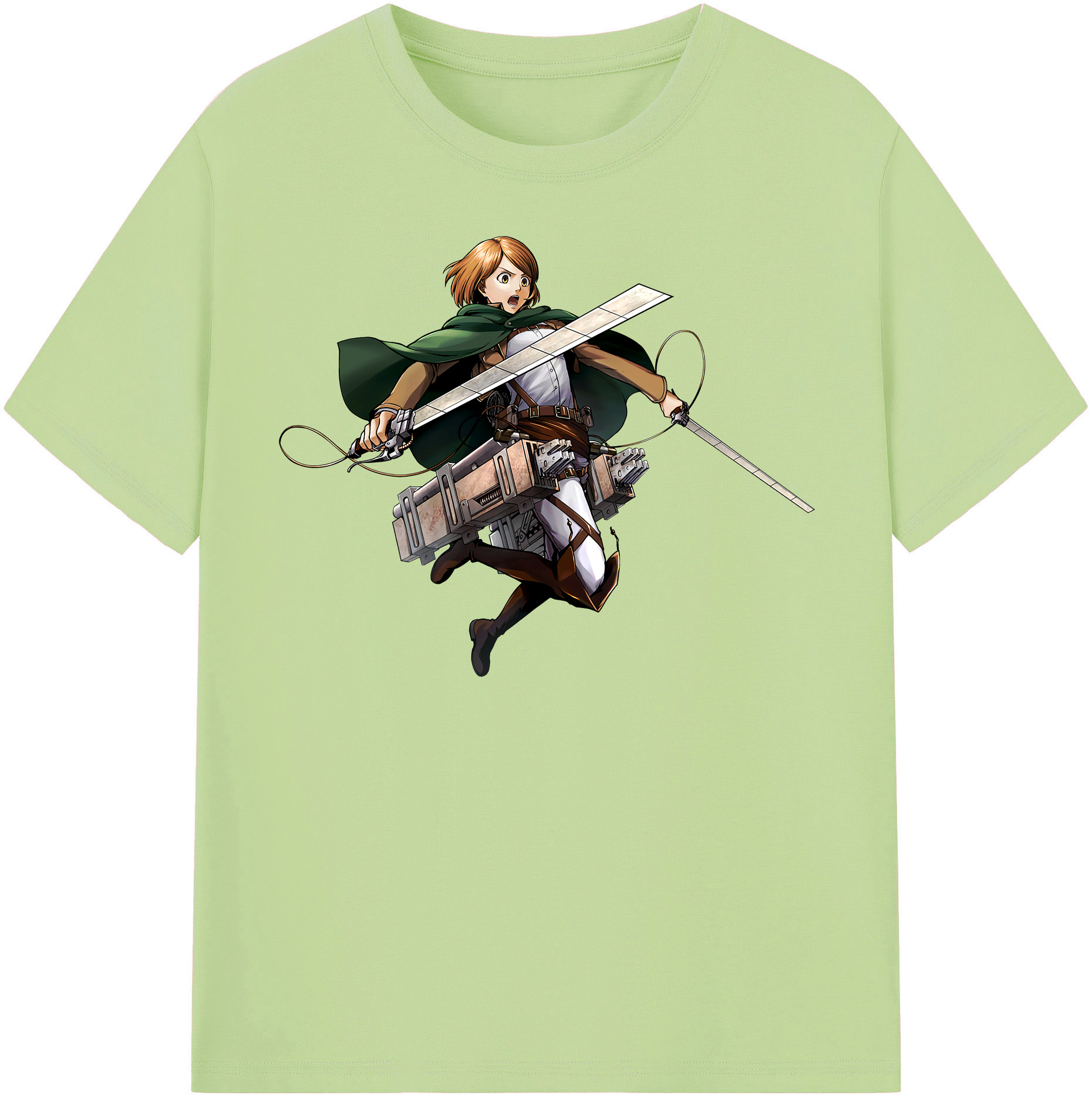 （画像用） 進撃の巨人 ペトラ·ラル Attack on Titan Petra Rall 綿100％半袖Tシャツ（フロントプリント）